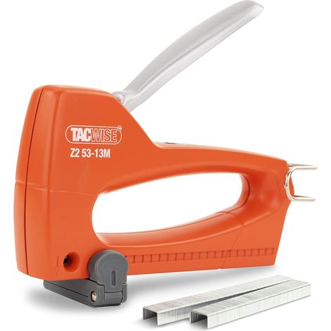 Tacwise 1218 Z2 53-13M Graffatrice in Metallo con 300 Punti, Utilizza Punti Tipo 13 e 53 da 4-8 mm (1/5)