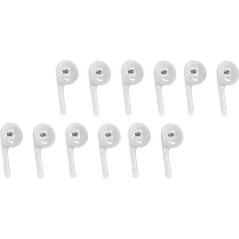 40 Stück 1/12 Mini-Puppen-Kopfhörer, simuliert, tragbar, dekorativ, Puppenhaus-Mini-Zubehör, Geschenk, Weiß (1/5)