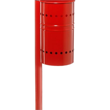 El contenedor de basura para exteriores Andrys se fabricará en rojo H120 (1/5)
