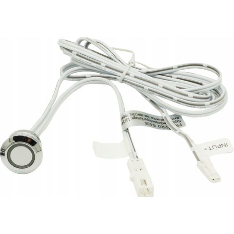 Interruptor táctil LED con regulador de intensidad CROMADO