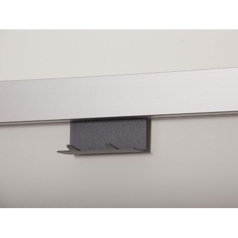 Linero Mosaiq Starterset Profilleiste 600 mm + 2er Hakenleiste Graphitschwarz exklusiv von SOTECH (1/3)