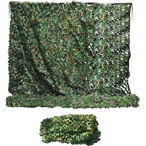 Filet Camouflage,Filet De Camouflage Jungle 6x4,Couverture De Chasse pour Se Protéger du Soleil,Décoration De Camping,Conpour La Décoration,Protection Solaire,Chasse,Stores,Tir,Dissimulation (1/5)