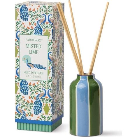 Diffusore in Ceramica con Bastoncini Pavone Misted Lime 118ml Paddywax