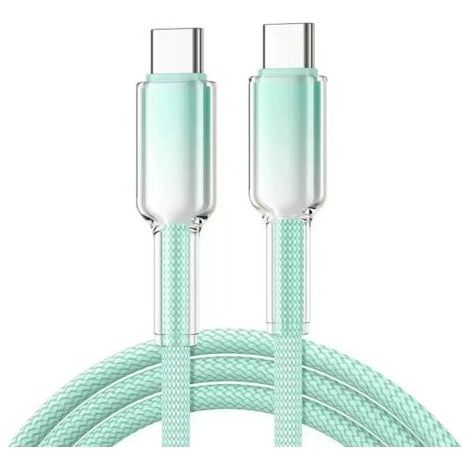 Cavo Dual Type-C, ricarica rapida da 100 W, finitura sfumata satinata, compatibile con iPhone 16, Huawei e Android. (1/4)