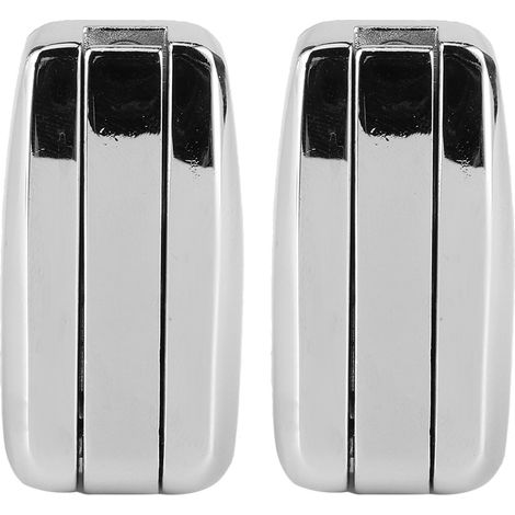 2-teiliger, verdeckter Haken aus Zinklegierung für Kleidung, Hüte, Handtücher, Auto-/Wohnmobilzubehör, silberfarben (1/5)
