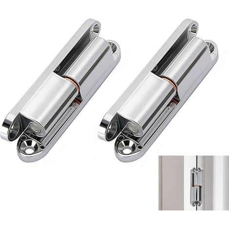 2 Pièces Paumelle Porte Charnière Porte Amovible en Alliage de Zinc Paumelle à Visser Silencieuse Antirouille avec Structure Détachable Gond Porte (1/4)