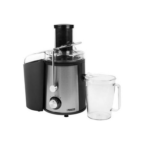 [GEBRAUCHT] B-Ware Princess Entsafter 700 W Schwarz Silber Saftpresse Saft Presse Obstpresse Juicer