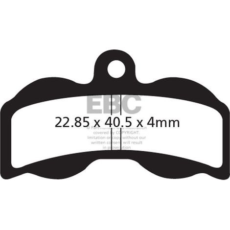 CFA300HH - EBC Bremsbeläge aus Sintermetall für Fahrräder (1/2)