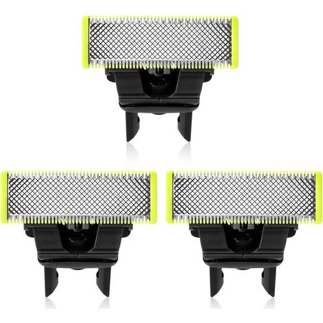 3er-Pack Philips OneBlade Ersatzklingen, hochwertiger Edelstahl, für Bart und Körper, langlebig und sicher, kompatibel mit OneBlade (1/5)