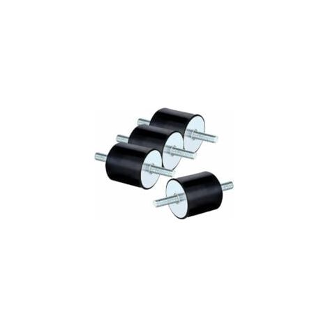 Silentblock M8, 4 Stück Anti-Vibrationshalterung, Gummi-Silenblock, Doppelendschraube, Anti-Vibrationsdämpfer für Boot, Auto, Stoßdämpfer, Schalldämpfer – Adélala (M8 x 20, 30 x 30) (1/4)