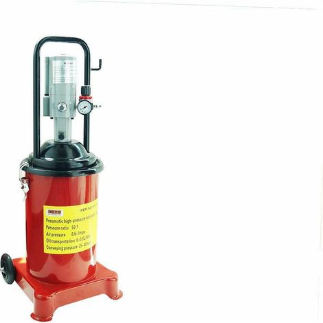 INGRASSATORE PNEUMATICO ARIA A BARILE BIDONE 12 LT PISTOLA SERBATOIO GRASSO 011 (1/5)