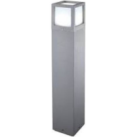Lampada da terra Oliver Bollard Grigio LED 15W IP65 3000K 65cm - Rossini Group, illuminazione giardino di design in alluminio pressofuso