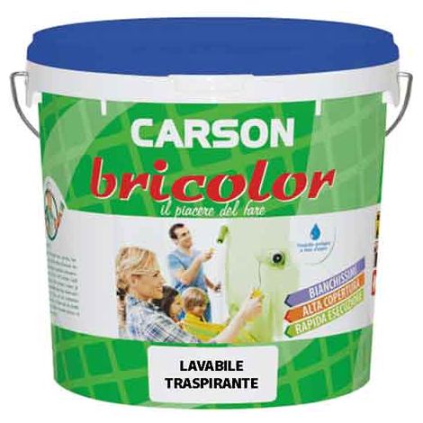 IDROPITTURA LAVABILE TRASPITANTE 'BRICOLOR' 14 lt