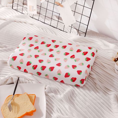 Oreiller pour enfant en latex naturel, oreiller de couchage, housse de coussin amovible en coton lavable incluse, oreiller pour tout-petit, oreiller de sieste pour enfants, unisexe pour garçons et fil (1/3)
