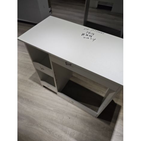 HOMCOM Scrivania per Computer Salvaspazio 80 cm Bianco (1/5)