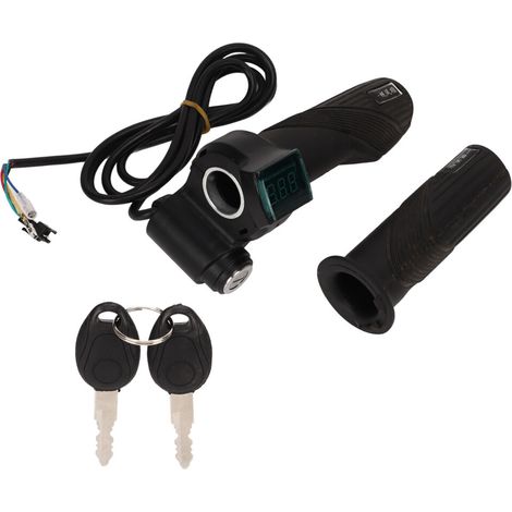 Adecuada para un par de manetas de acelerador rotativas eléctricas, ergonómicas y antideslizantes, que proporcionan una comodidad inigualable, la maneta de acelerador de media rotación permite un cont