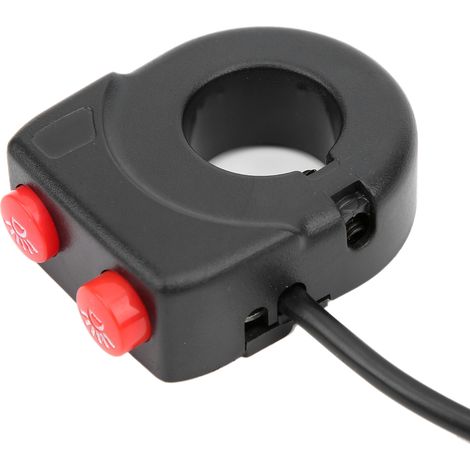 Interrupteur universel pour phares de guidon de moto, bouton marche/arrêt pour feux de brouillard, trou de 22 mm (1/5)