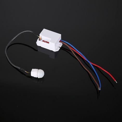 Interrupteur à Détection de Mouvement Infrarouge PIR, Temporisation Réglable, Haute Sensibilité, 110-240V AC (1/5)