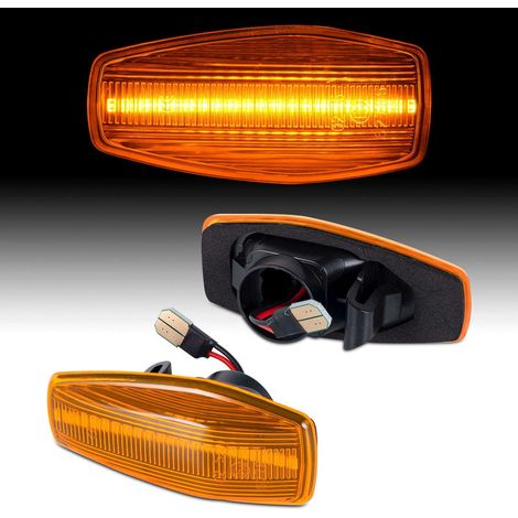 KIT 2 INDICATORI DI DIREZIONE LATERALI A LED COMPATIBILE CON KIA Sportage Tipo JE Opirus 2003-2010 anno di costruzione 2004-2010 VETRO GIALLO (1/5)
