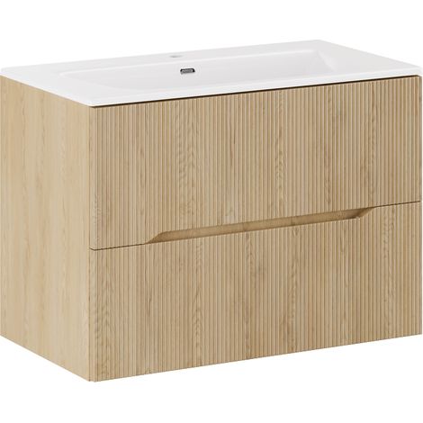 Badplaats Meuble de salle de bain Nordic 80 cm – Chêne – Meuble