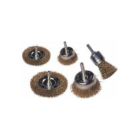 Spazzole a Tazza per Trapano in Set 5 Pezzi Maurer