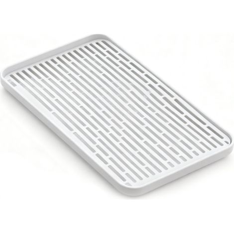 Bac de Récupération - Polypropylène Alimentaire - Antidérapant Double Face - Grand Format Blanc - 1 Pièce (1/5)