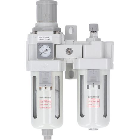 G1/2"-Luftdruckreglerfilter, Öl-Wasser-Abscheider mit rostbeständigem Einstellknopf (1/5)