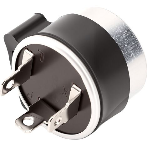 Relais de clignotant mécanique 6V, 3 broches, 21W, clignotant d'avertissement de danger avec boîtier en aluminium (1/5)