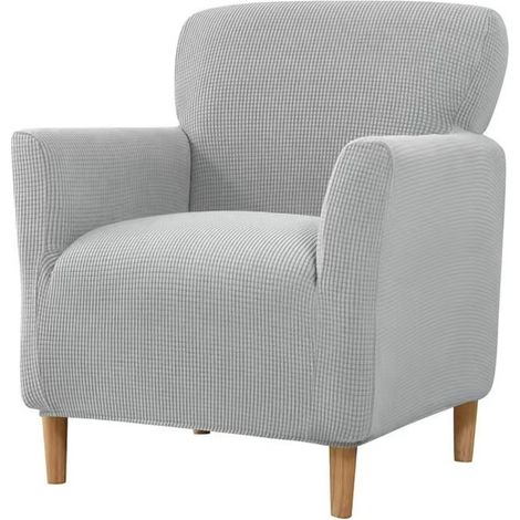 Housse De Fauteuil - Élastique Stretch Pour Fauteuil 1 Places À Dossier Haut - Protection Totale Contre Taches Et Usure - 1 Pièce