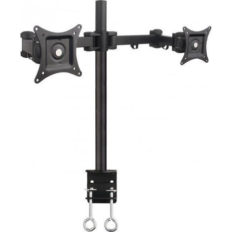 Techly ICA-LCD 482-D soporte de escritorio negro para dos pantallas