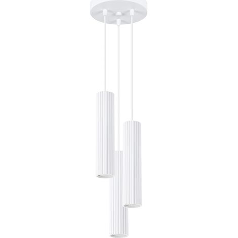Lampada a sospensione ambra 3 GU10 bianco ALU lumilo 15.531.38 (1/5)