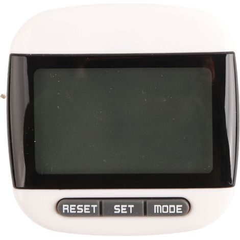 Compteur de pas précis portable avec écran LCD pour jogging randonnée course marche - Noir