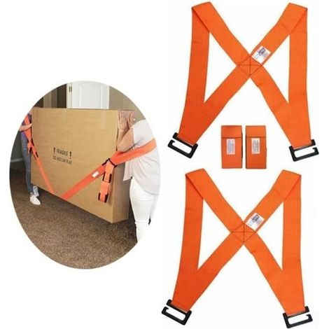 Umzugsgurt, Hebe- und Transportsystem für 2 Personen, 100 kg Hebegurt, zum Umziehen und Transportieren von Möbeln (1/4)