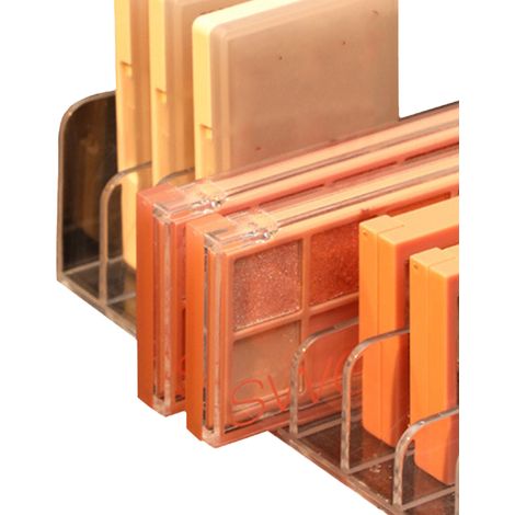Präsentationsständer für Lidschattenpaletten, transparente Puderbox, Schreibtischschubladen-Organizer, Lippenstift- und Kosmetikhalter (1/5)