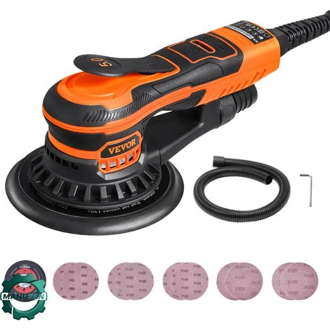 Manuzen - Ponceuse orbitale 150 mm 350 W – moteur sans balais – plateau 150 mm (1/4)