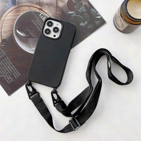 Silikonhülle 13 mit breitem Nackenband, wasserdicht und leicht, stoßfester Schutz für Smartphones, verstellbares Nackenband, praktisches Accessoire für den Alltag, kratzfest, Sicherheitsband (1/5)
