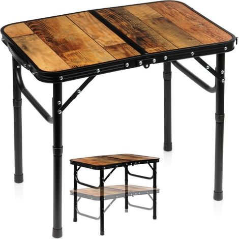 Folding aluminum camping table adjustable height 60x40 cm 235492757 (1/5)
