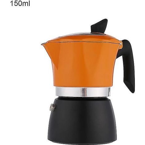 Cafetière italienne classique en aluminium de 150 ml, cafetière moka, bouilloire pour barista. (1/5)