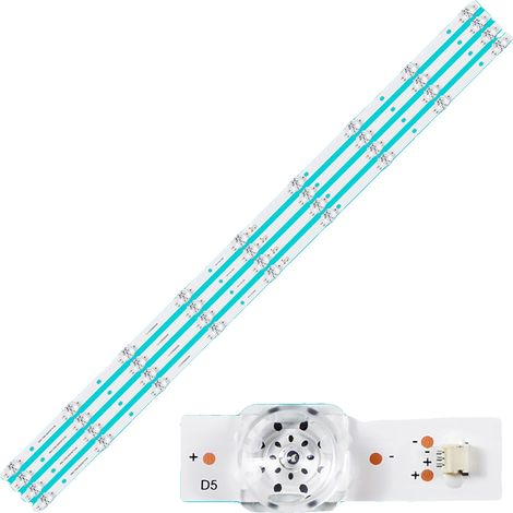 LED-Hintergrundbeleuchtungsstreifen, Länge 913 mm, kompatibel mit 50UM3BS & K50DLG12US, 9 LED-Perlen pro Streifen, Betriebsspannung 3V, Paket mit 4 (1/5)