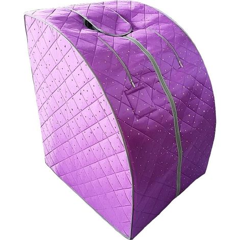 Kit de Sauna Sauna Une Personne à la Maison Portable Plein Corps Complet Spa Tente avec pavé de Chauffage et Chaise Portable - Violet Chauffe-Sauna pour Bain de Vapeur (1/5)