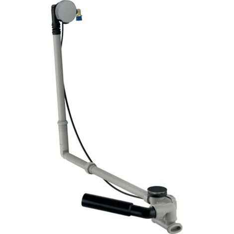 Geberit Accesorios - Juego de desagüe y rebosadero para bañera con llenado, longitud 730 mm, kit de montaje, cromo 150.711.21.6