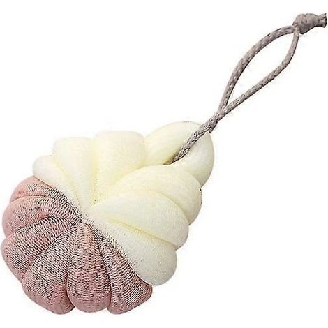 Éponge douce, filet de douche, brosse de bain, luffa, boule de douche, gommage corporel moussant. (1/5)