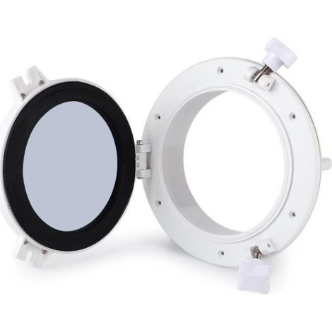 Drfeify Fenêtre de hublot 215mm Hublot Rond Ventilation d'Éclairage Fenêtre de Hachures de Yacht RV (1/4)
