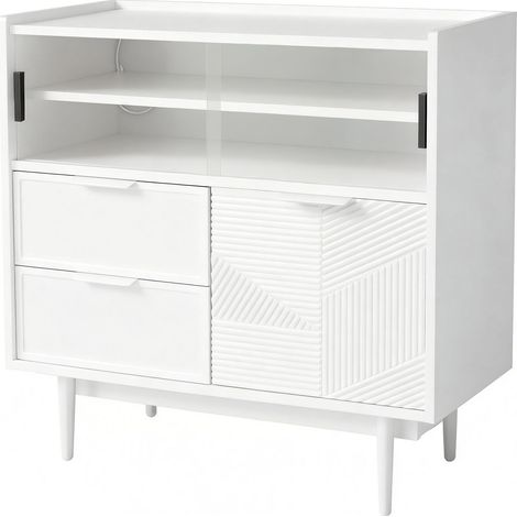 Armoire de rangement, meuble de salle de bain, buffet avec bande lumineuse, 80 cm de large, porte vitrée