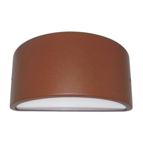 applique chiusa in alluminio per esterno - colore corten. (1/4)