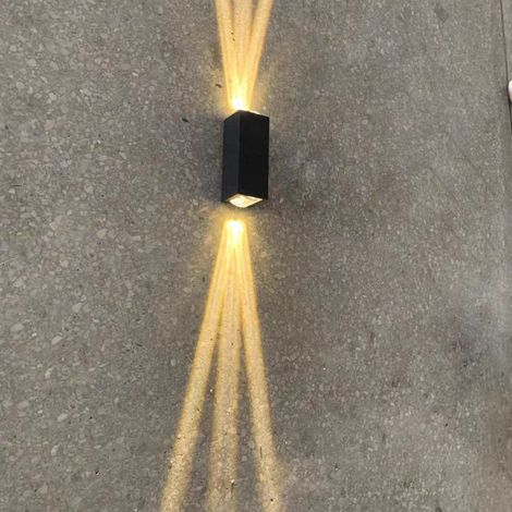 Applique murale extérieure balcon escalier couloir allée garage lampe led18w lampe à trois faisceaux cour chambre étanche (1/5)