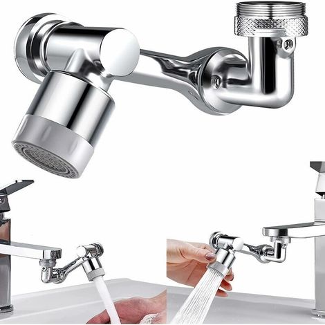 1080 Rotierender Wasserhahn-Luftsprudler, drehbar, ausziehbar, wassersparende Filtration. (1 Stück) (1/5)