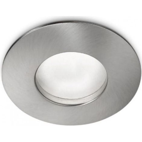 GFA372-  FARETTO DA INCASSO IP65 NICKEL SPAZZOLATO TONDO D.8,4 ATTACCO GU10