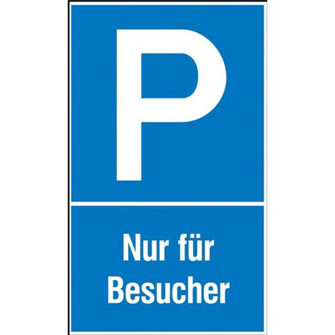 SafetyMarking Parkplatzschild Kunstst. B250xH400 mm Nur für Besucher (1/3)