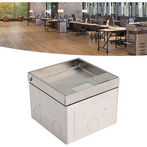 Prise de sol encastrée conforme aux normes européennes, style marbre, en acier inoxydable, 250 V CA (1/5)